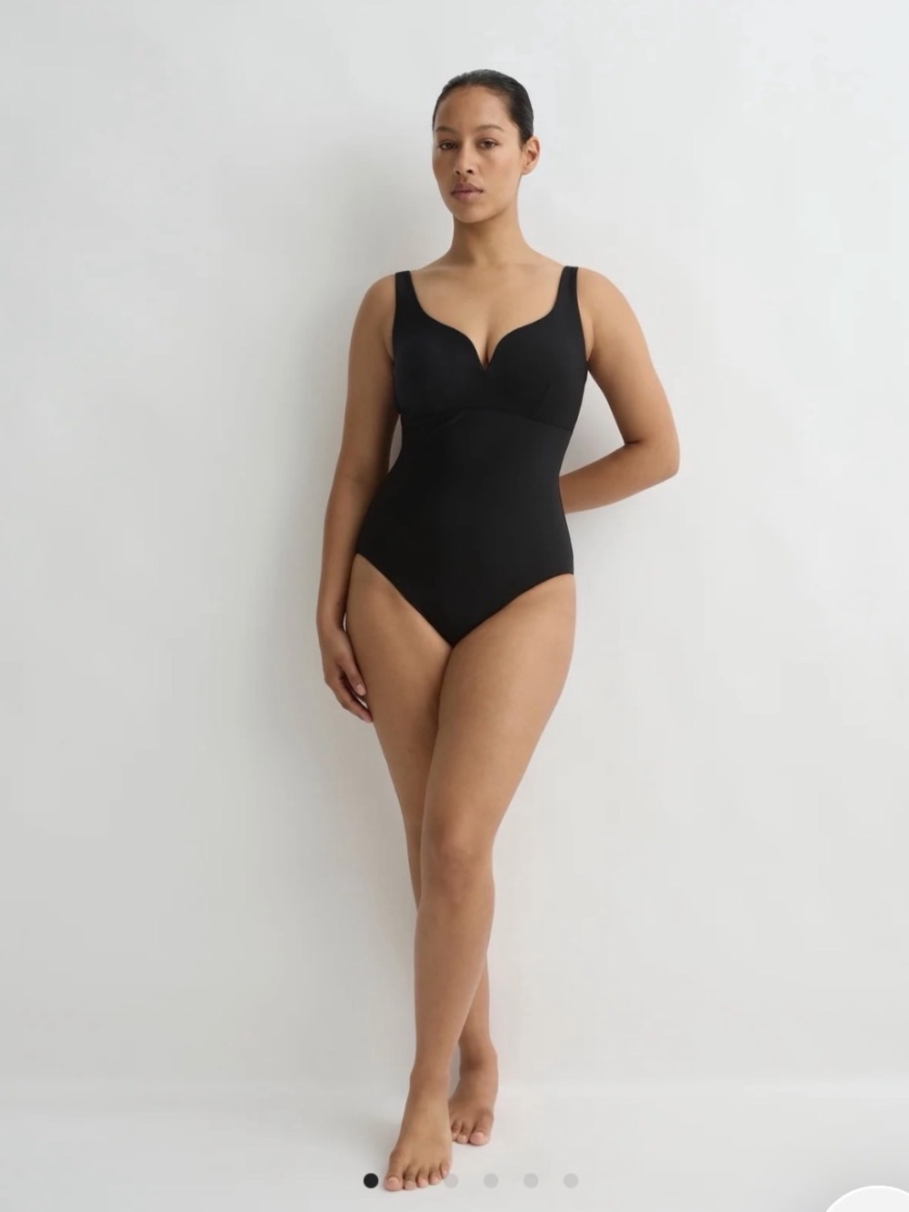 BONDI BORN Vera Sculpteur One Piece Swimsuit in Black